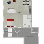 Elisabett - Isa - 1 Schlafzimmer Und 1 Bad, Bis 2 Personen Apartment Erfurt