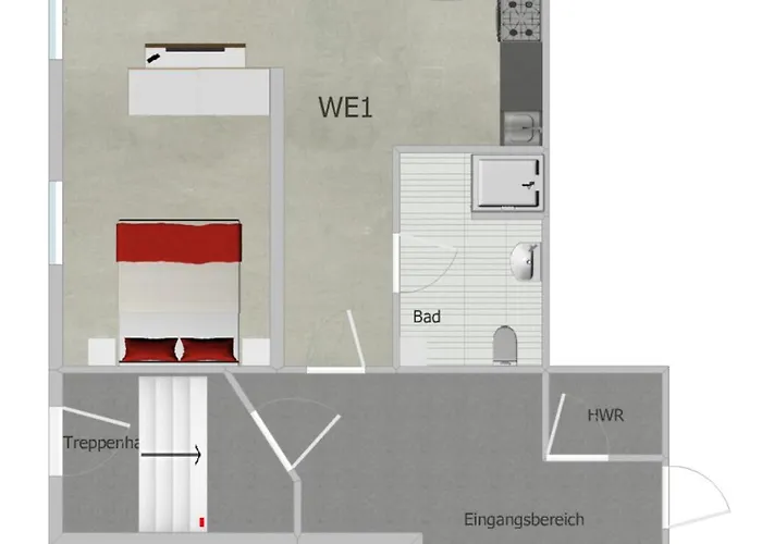 Elisabett - Isa - 1 Schlafzimmer Und 1 Bad, Bis 2 Personen Apartment Erfurt